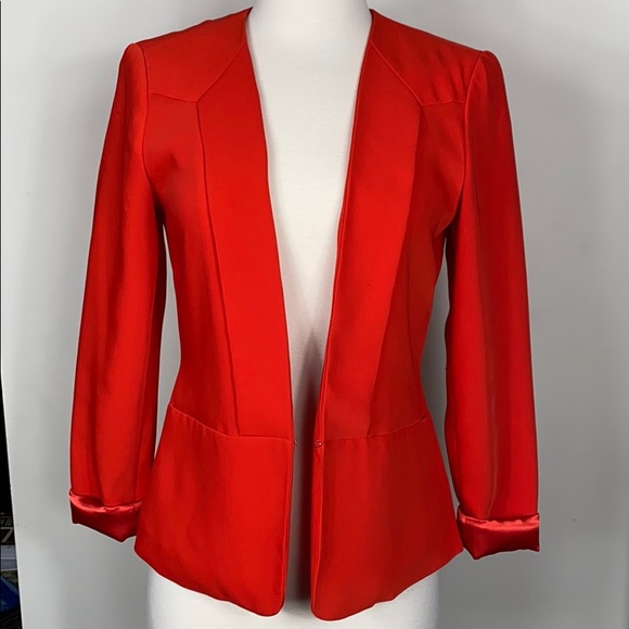 Jennifer Lopez Red Blazer tuxedo jacket - Picture 3 of 15